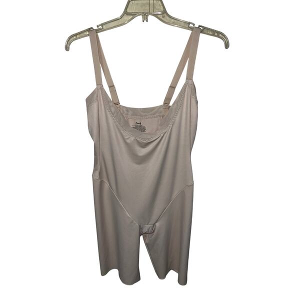 Maidenform Shaper Shapewear X-Large Open Bust Wear Your Own Bra Thigh Skimmer - Picture 3 of 7